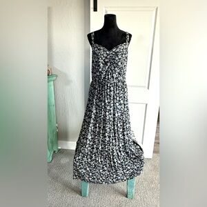 Floral Blue and Cream Sundress